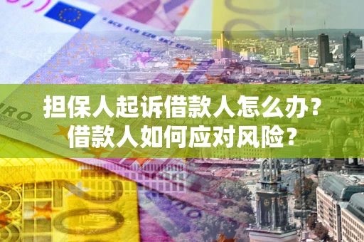武汉担保人起诉借款人怎么办？借款人如何应对风险？