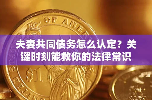 武汉夫妻共同债务怎么认定？关键时刻能救你的法律常识
